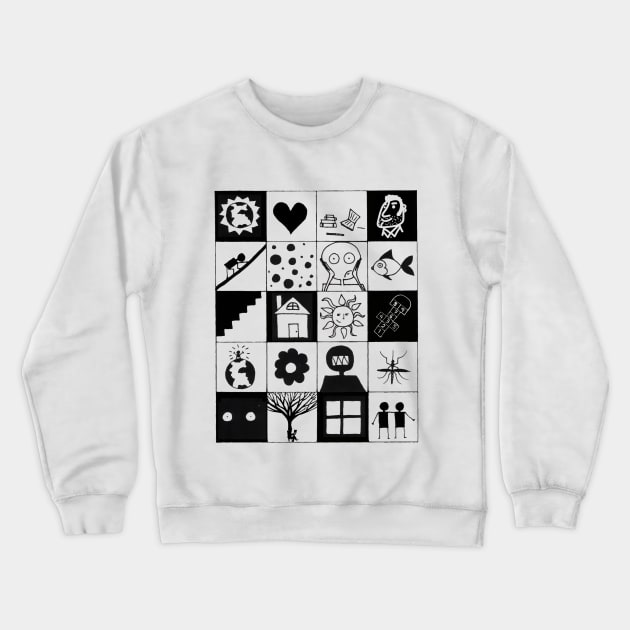 Brave New World: A Design with Original Drawing Crewneck Sweatshirt by DStudioArt